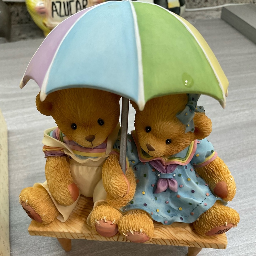 NEW CHERISHED TEDDIES #302791 "CARTER & ELSIE" WE'RE FRIENDS RAIN OR SHINE - Picture 10 of 11